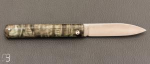 Couteau  "  L'Olonnois " de L'atelier du capitaine - Bouleau Madré