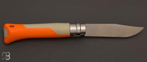 Couteau  Opinel N°08 Horizon - Orange - Lame inoxydable