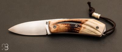 Couteau de poche Piémontais Ivoire de phacochère de Richard Ciachera