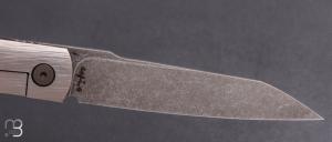   Couteau " Proto " framelock par Stéphane Espi - Titane et RWL34