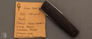  Couteau " Puukko " pliant Wengue brossé des Forges d'Haraldr