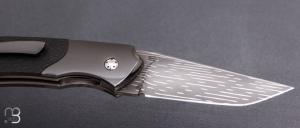   Couteau " Rocket " custom de Stéphane Sagric - Fibre de carbone et Zirconium