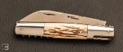 Couteau Rumilly 2 pièces croûte d'ivoire de mammouth par David Ponson