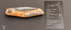    Couteau " S11 M2 " front flipper par Bouvier Knives - Bertrand Maxime - Ivoire de mammouth