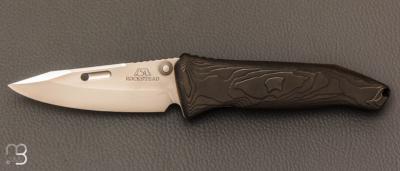   Couteau " SAI L022 BK par Rockstead - Titane et Clad ZDP189 / VG10