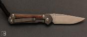 Couteau Sebenza 31 Small Natural Micarta inlay S31-1212 de Chris Reeve