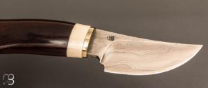  Couteau " Skinner " damas droit par Daniel Vally