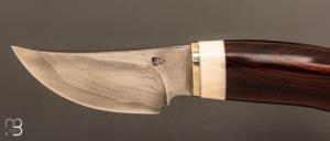  Couteau " Skinner " damas droit par Daniel Vally