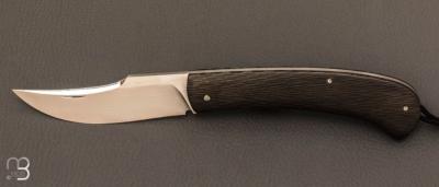  Couteau  "  Slipjoint  " S45vn et fibre de carbone Sidecut par Grégory Picard