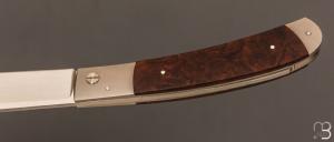   Couteau " Small Lock-back  " custom par Petr Hofman - Bois de fer et RWL34