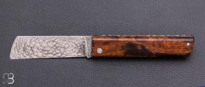  Couteau "Snard Cristal Steel" par Fabien Servant - L'Olonnois - bois de fer d'Arizona