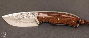 Couteau " Sparus  " fixe forg par Guy Poggetti - Micarta et C130