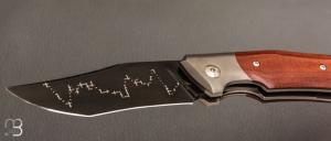    Couteau " Striker " de collection par Olivier Ouertal - Micarta et damas