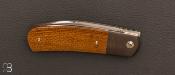 Couteau  " Swayback " custom par Maxime Belzunce - Micarta et RWL34