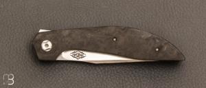 Couteau " Sweetbeat " custom par Thierry Savidan - Fibre de carbone