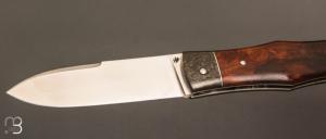  Couteau " Violon" par Philippe Lemonnier - Bois de fer d'Arizona et RWL34 