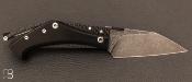 Couteau "Warthog " custom par Torpen Knives - Jérôme Hovaere - G10 / Fibre de carbone et D2