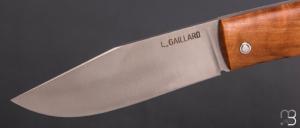   Couteau artisanal pliant par Laurent Gaillard - Bouleau et 14C28n