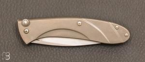   Couteau  "  automatique  " pliant titane par Matthew Lerch