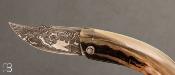 Couteau "   Curnicciollo lame damas   " n°4 par Alexandre Musso