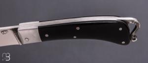    Couteau de poche à cran carré Pierre Henri Monnet - Corne de buffle et 90McV8