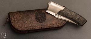 Couteau " custom " de Berthelemy Gabriel - La Forge Agab - Fibre de carbone et RWL34