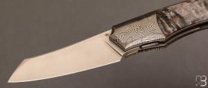 Couteau  "  custom " bouleau et RWL34 de Berthelemy Gabriel - La Forge Agab