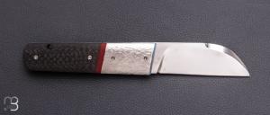     Couteau "custom" par HONS Karel - Fibre de carbone