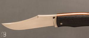 Couteau " custom " par Philippe Lemonnier - Fibre de carbone et lame en RWL34 