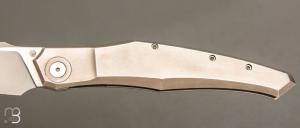    Couteau " custom frame-lock " de Berthelemy Gabriel - La Forge Agab - Titane et RWL34