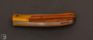 Couteau "  Custom  "  cran forcé de Philippe Ricard - Oranger des Osages et lame Sandinox