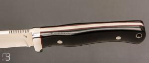    Couteau droit par Henri VIALLON - G10 et ATS34