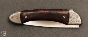  Couteau  " le Vault de lugny " custom par Philippe Sœuvre - Bois de fer