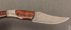 Couteau " Pointix " lock back de Florent Dall'ava - L'atelier Dall'ava - Bois de fer