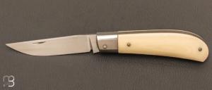 Couteau " slipjoint  " par Honor Vilain - Acier 100c6 et micarta 