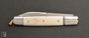   Couteau " slipjoint " par Grégory Picard - RWL-34 et cerf sambar
