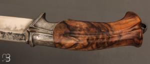    Couteau " The Hunter "  fixe par Roman Stoklasa - W2 et Noyer