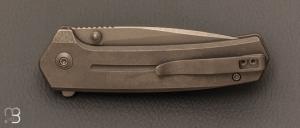 Couteau  "  Culex WE21026B-1 " WE KNIFE - Gray Titanium et CPM 20CV