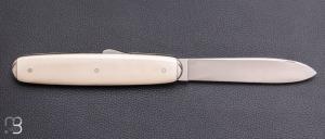     Couteau " Navette 1 pièce cran d'arrêt " de collection par Adrien Vautrin