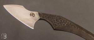 Couteau  " Neck knife " U10A satiné de Eliott Robinson