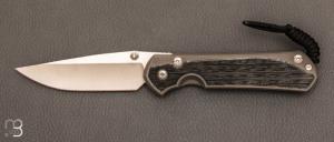  Couteau  "  Sebenza 31 Large Black Micarta inlay  " L31-1200 de Chris Reeve 