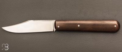   Canif Sheffield "Clip blade" pliant fait main par Bastien Toubhans - Fibre de carbone et RWL34