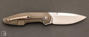   Couteau  "  Xylo " par Thierry Savidan - Titane et RWL-34