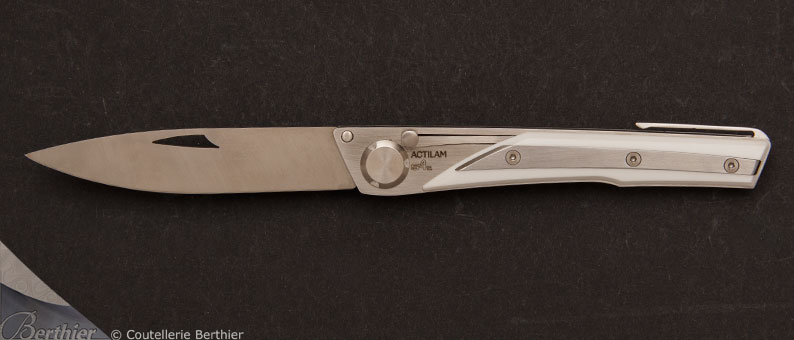 Couteau de poche S4 Corian Blanc par Actilam