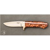 Couteau fixe Loupe de Sequoia par Devon Beaver n°8
