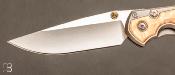 Couteau " Sebenza 31 Small Box Elder inlay " S31-1108 de Chris Reeve - CPM MagnaCut