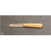 Couteau de poche Dorme 4 par Anthony Brochier - Loupe de buis