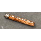Couteau " Royaliste " de Glenn Guillou- Loupe de Peuplier