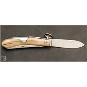 Couteau de poche Milan 12 cm Corne blonde par J. Mongin - 2 pieces
