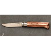 N°08 Slate braun laminated birch Opinel knife